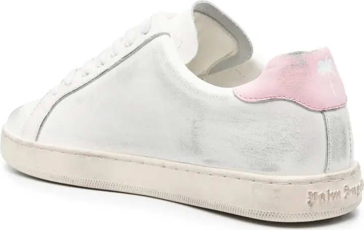 Distressed Logo-Print Sneakers - Image 3