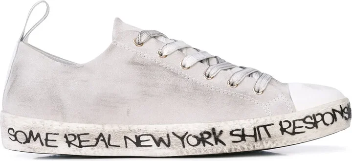 Distressed Low-Top Sneakers