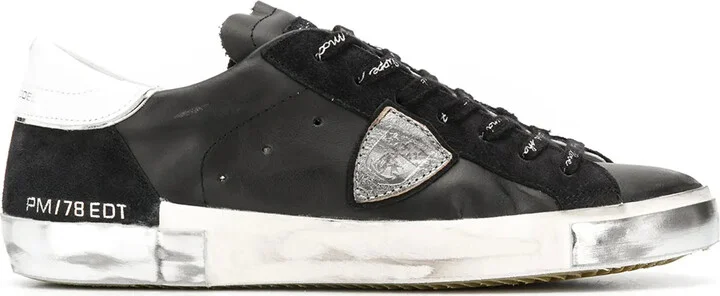 Distressed Low-Top Sneakers