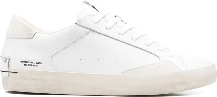 Distressed sneakers