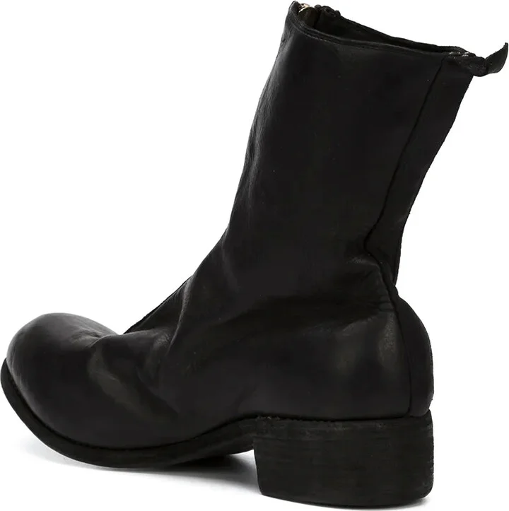 Distressed Zip-Up Boots - Image 3