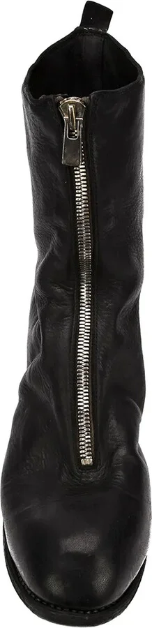 Distressed Zip-Up Boots - Image 4