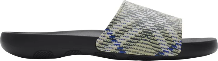 Dive Embossed Check Pool Slide Sandal