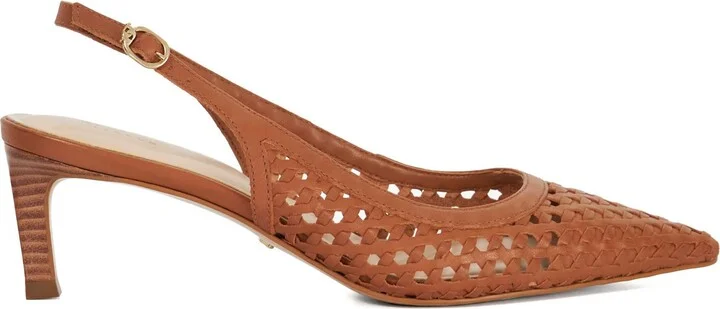 Divided Pointed Toe Slingback Pump - Image 3