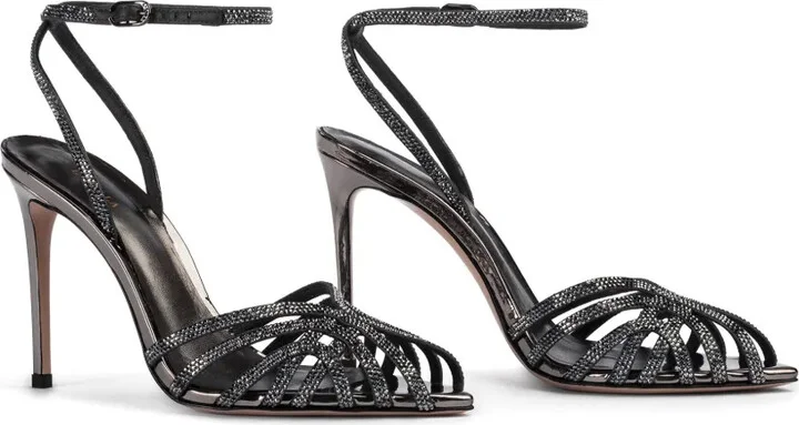 Divina 105mm crystal-embellished sandals - Image 2