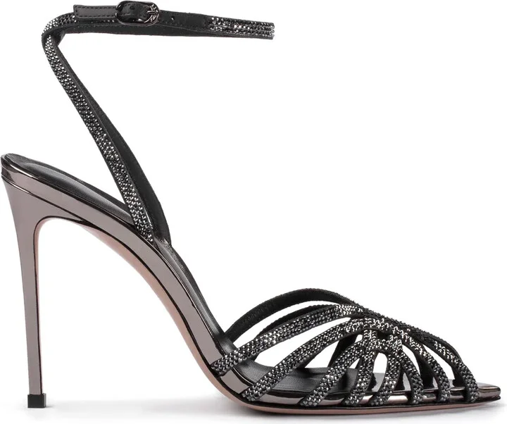 Divina 105mm crystal-embellished sandals