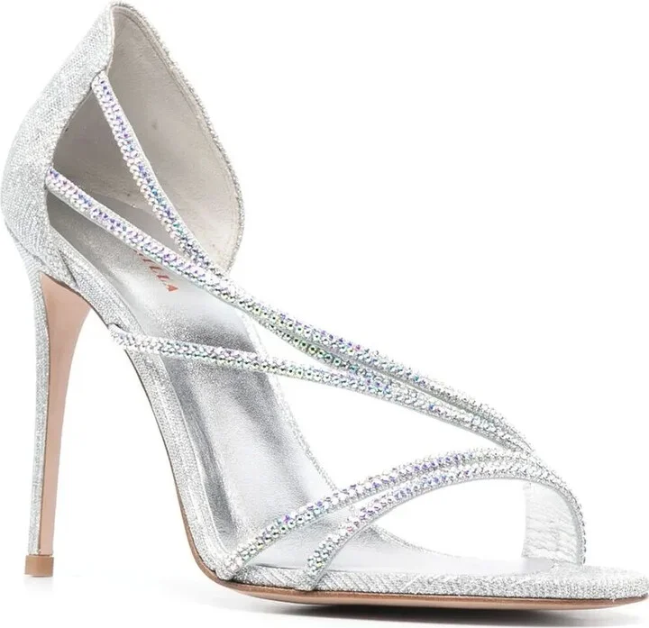 Divina glitter-effect sandals - Image 2