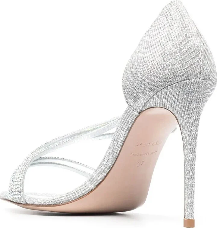 Divina glitter-effect sandals - Image 3