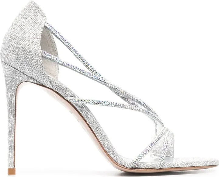 Divina glitter-effect sandals