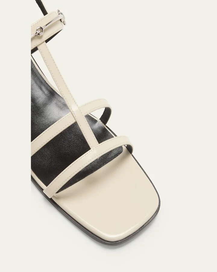 Divine Leather Slingback Sandals - Image 3