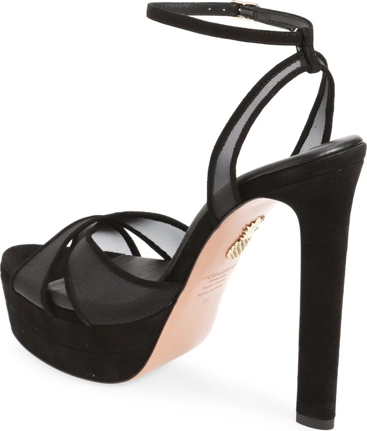 Divine Mesh Ankle Strap Platform Sandal - Image 2