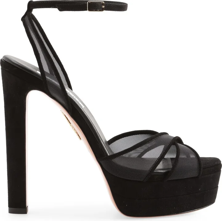Divine Mesh Ankle Strap Platform Sandal - Image 3
