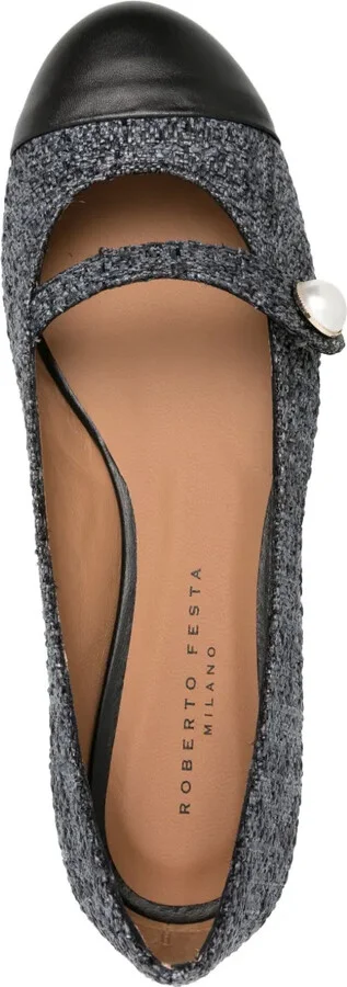 Divy bouclé ballerina shoes - Image 4