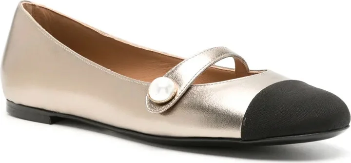 Divy leather ballerina shoes - Image 2