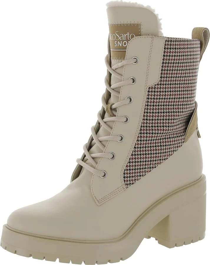 Dizzy Womens Faux Leather Lace Up Winter & Snow Boots