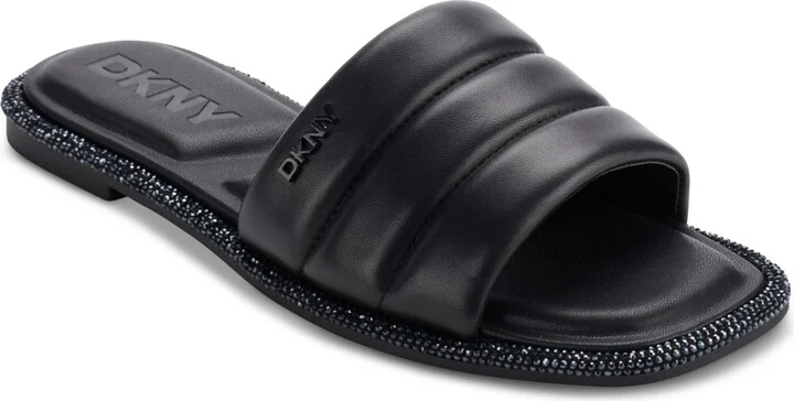 Dkny Bethea Quilted Slip-On Slide Sandals