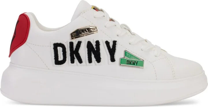 Dkny Jewel City Signs Lace-Up Low-Top Platform Sneakers - Image 6