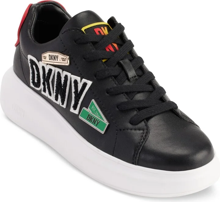Dkny Jewel City Signs Lace-Up Low-Top Platform Sneakers