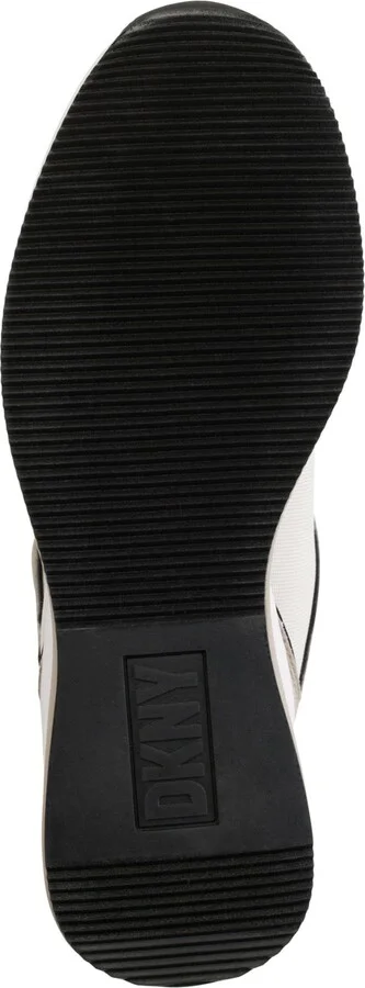 Dkny Kaden Lace-Up Zip Wedge Sneakers - Black/ Dark Gunmetal - Image 9