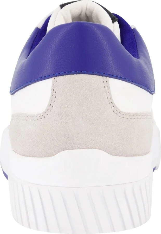Dkny Men's Low Top Two Tone Branded Sole Lace Up Sneakers - Image 3