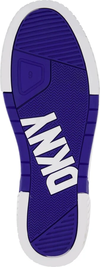 Dkny Men's Low Top Two Tone Branded Sole Lace Up Sneakers - Image 5