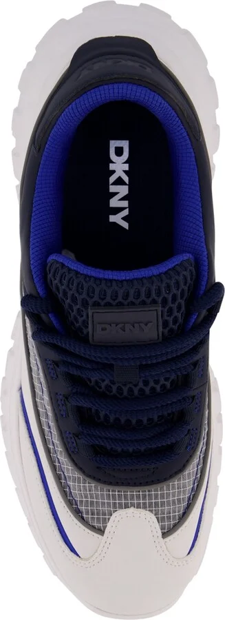 Dkny Men's Mixed Media Low Top Lightweight Sole Trekking Sneakers - Image 8