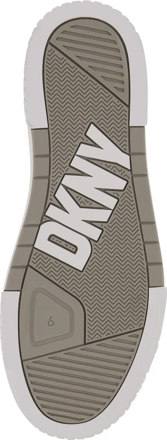 Dkny Men's Side Logo Perforated Two Tone Branded Sole Racer Toe Sneakers - Image 5