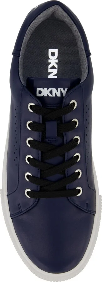 Dkny Men's Smooth Leather Sawtooth Sole Sneakers - Image 4