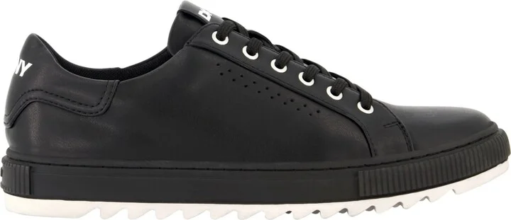 Dkny Men's Smooth Leather Sawtooth Sole Sneakers - Image 6