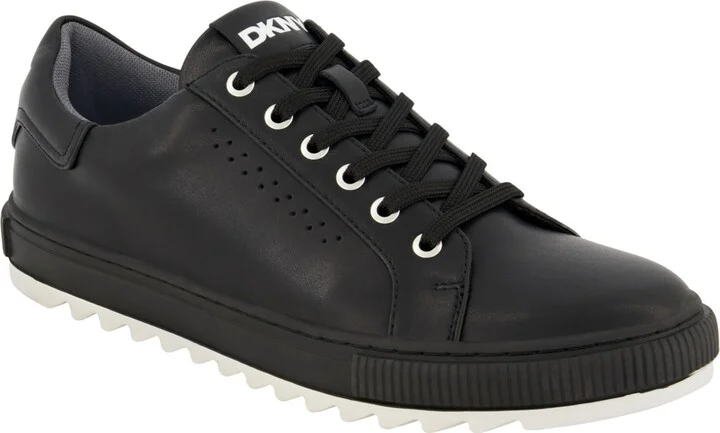 Dkny Men's Smooth Leather Sawtooth Sole Sneakers - Image 10