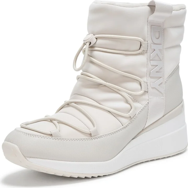 DKNY Perla Wedge Sneaker Boot Heeled Sandal