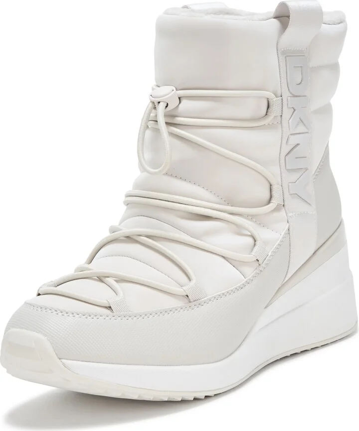DKNY Perla Wedge Sneaker Boot Heeled Sandal