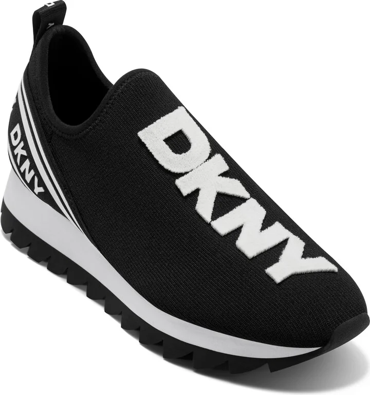 DKNY Women's Abbi Everyday Slip on Knit Sneaker