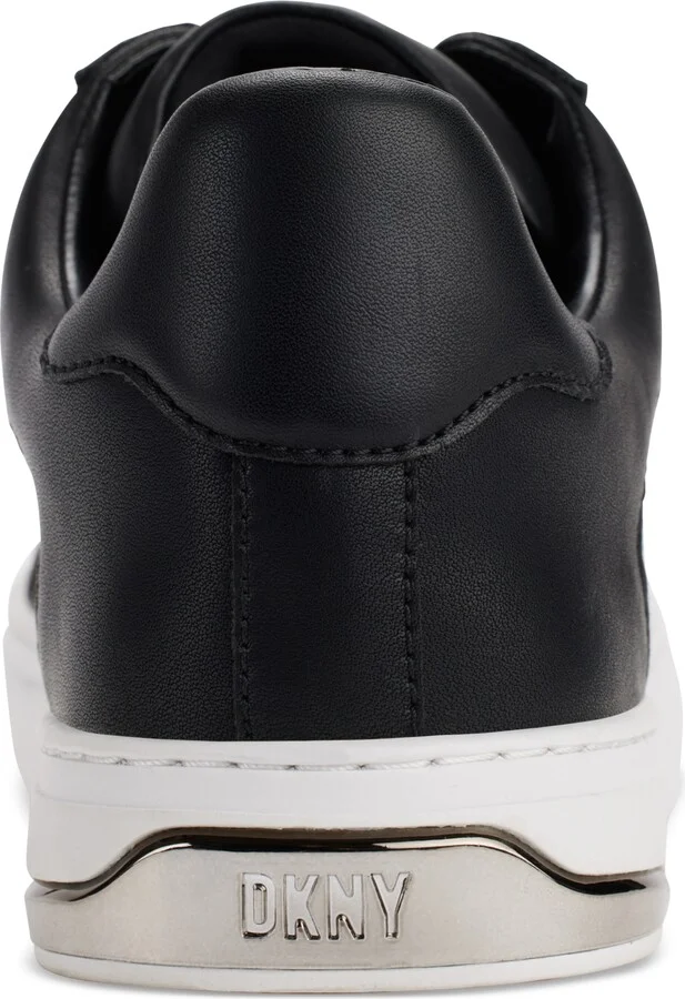 Dkny Women's Abeni Arch Raffia Logo Low-Top Sneakers - Black/ Natural - Image 7