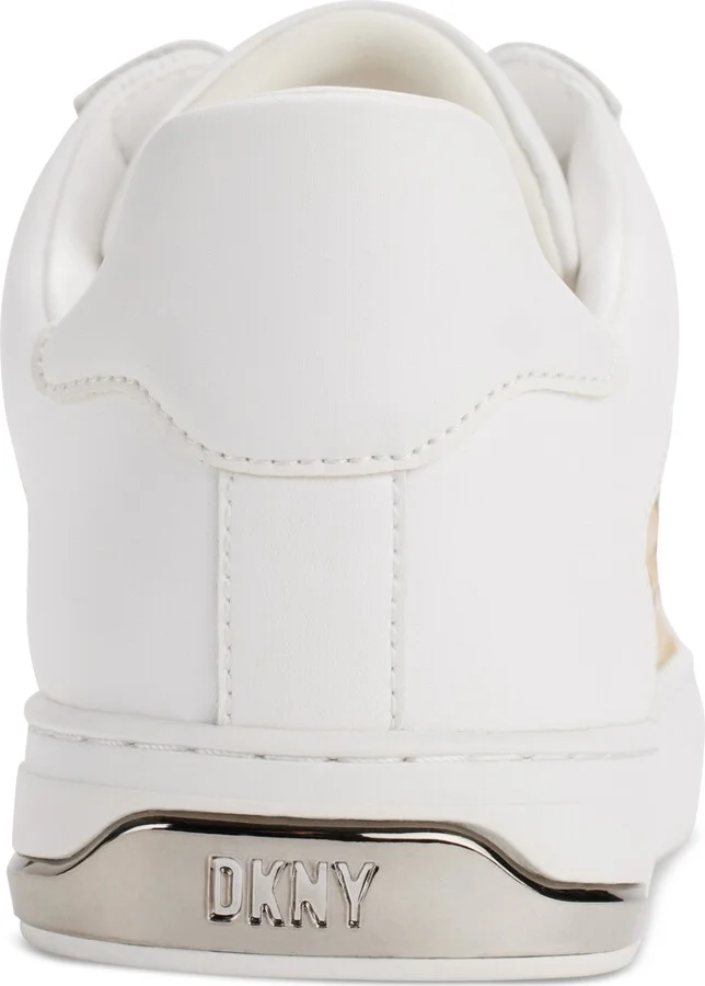 Dkny Women's Abeni Arch Raffia Logo Low-Top Sneakers - Black/ Natural - Image 11
