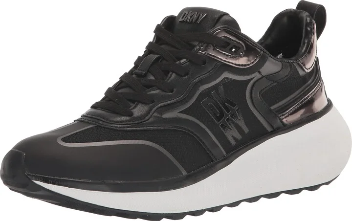 DKNY Women's AKI-Lace Up Everyday Sneaker