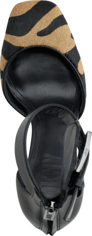 Dkny Women's Barra Ankle-Strap Platform Pumps - Black/ Latte - Image 4