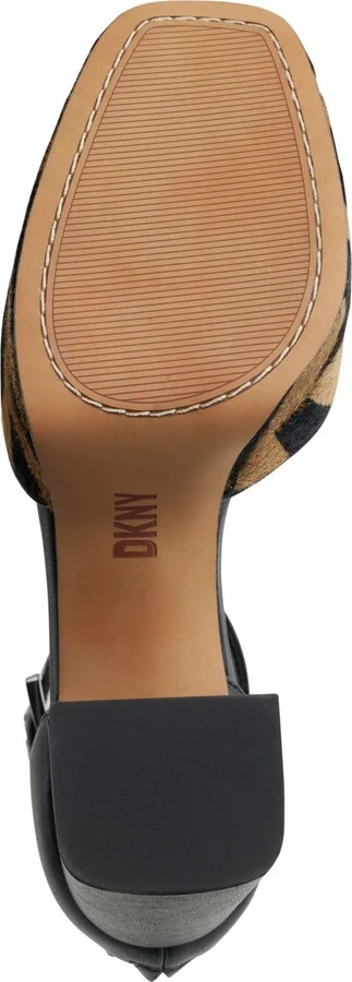 Dkny Women's Barra Ankle-Strap Platform Pumps - Black/ Latte - Image 5