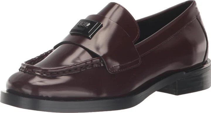 DKNY Women's Bretny Heeled Loafer with Logo Mule
