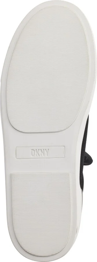 Dkny Women's Cindell Lace-Up Zipper High Top Sneakers - Black/ Dark Gunmetal - Image 5