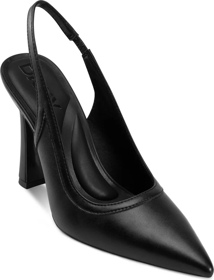 DKNY Women's Cinette Pointed Toe Slingback Dress Pump with Logo