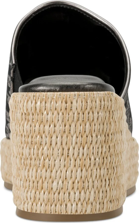 Dkny Women's Conrad Slip-On Wedge Sandals - Black, Nickel - Image 3