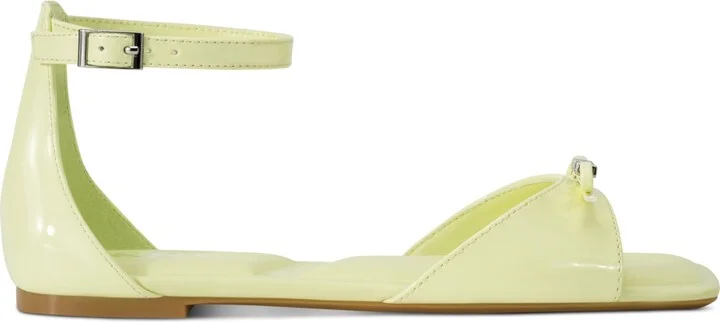 Dkny Women's Dazey Ankle Strap Flat Sandals - Natural, Black - Image 6