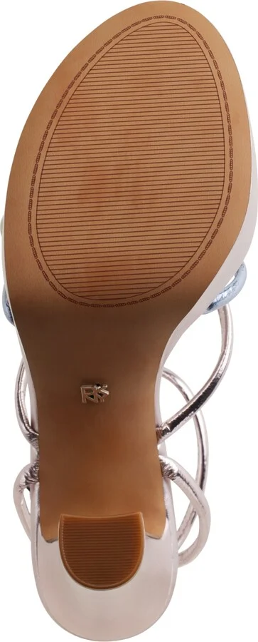 Dkny Women's Delicia Strappy Platform Dress Sandals - Dusty Rose Gold/ Celeste Blue - Image 5