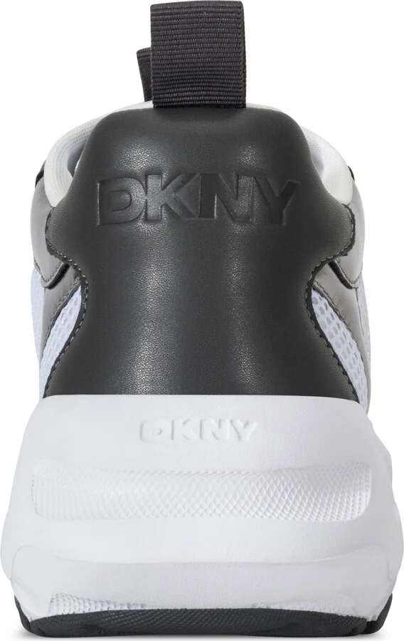 Dkny Women's Deyoung Chunky Sneakers - White, Gray - Image 3