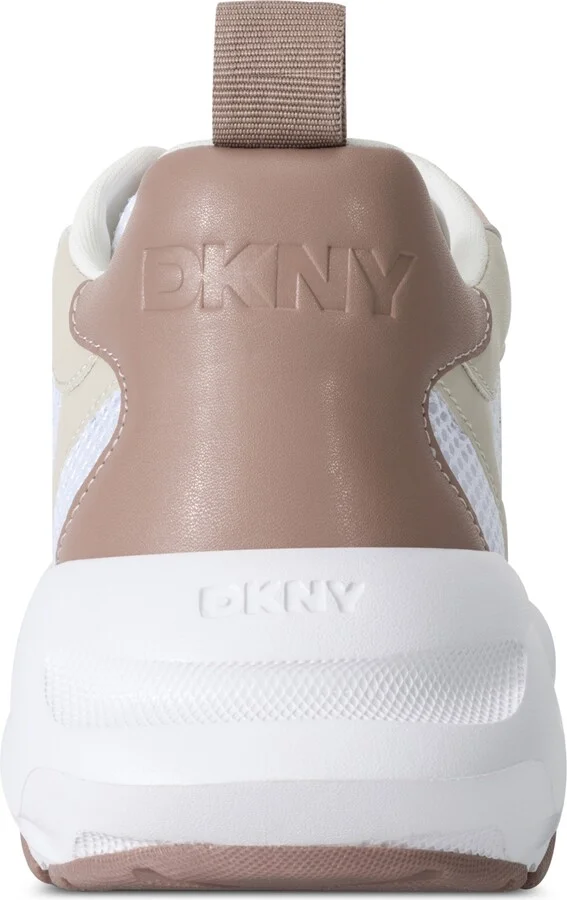 Dkny Women's Deyoung Chunky Sneakers - White, Gray - Image 7