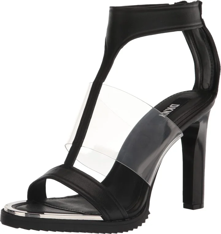 DKNY Women's Essential Open Toe Fashion Pump Heel Sandal Heeled