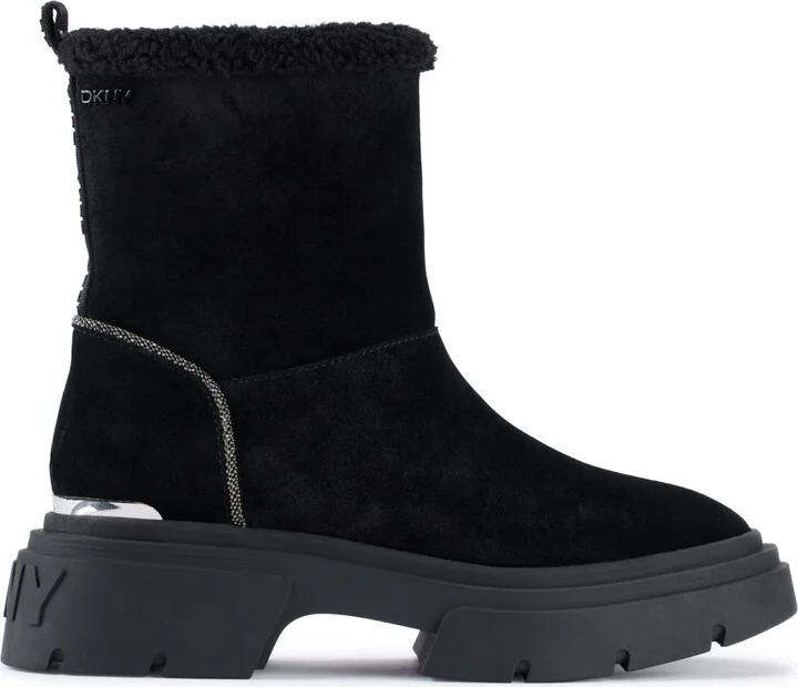 Dkny Women's Frankie Block Heel Winter Booties - Image 2