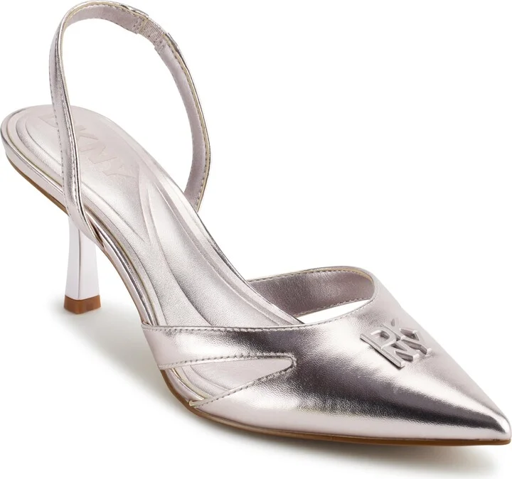 DKNY Women's Gloriana Pointed Toe Slingback Heeled Pump Sandal