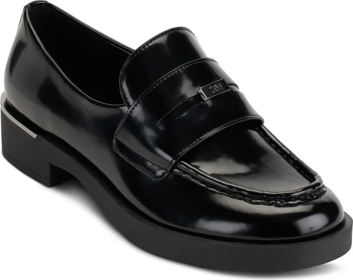 Dkny Women's Ivette Slip-On Penny Loafer Flats
